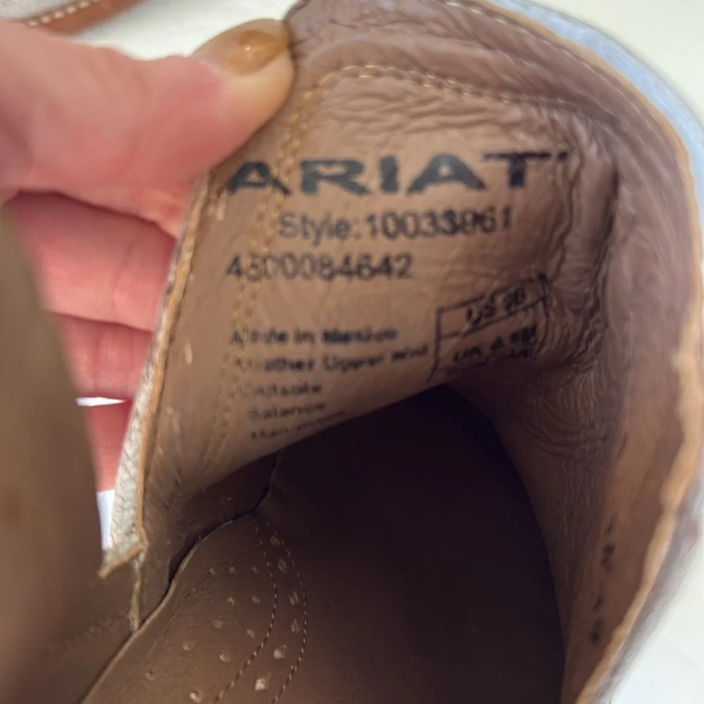 Ariat Women's Cutout Ankle Booties in Cream - Picture 3 of 10